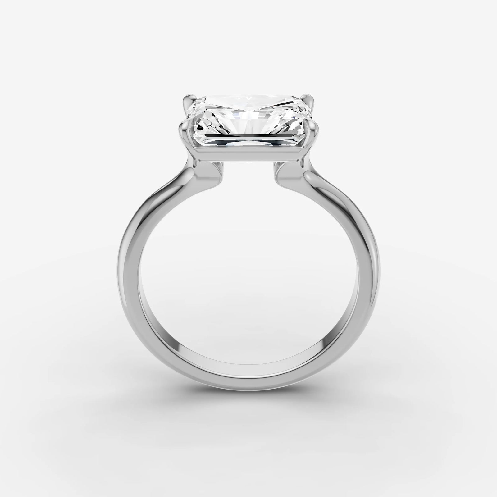 Horizon radiant diamond setting in gold, view 15