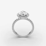 Aurore Etoile pear diamond setting in gold, view 15