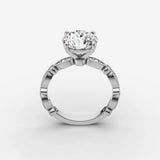 Heritage round diamond setting in gold, view 15