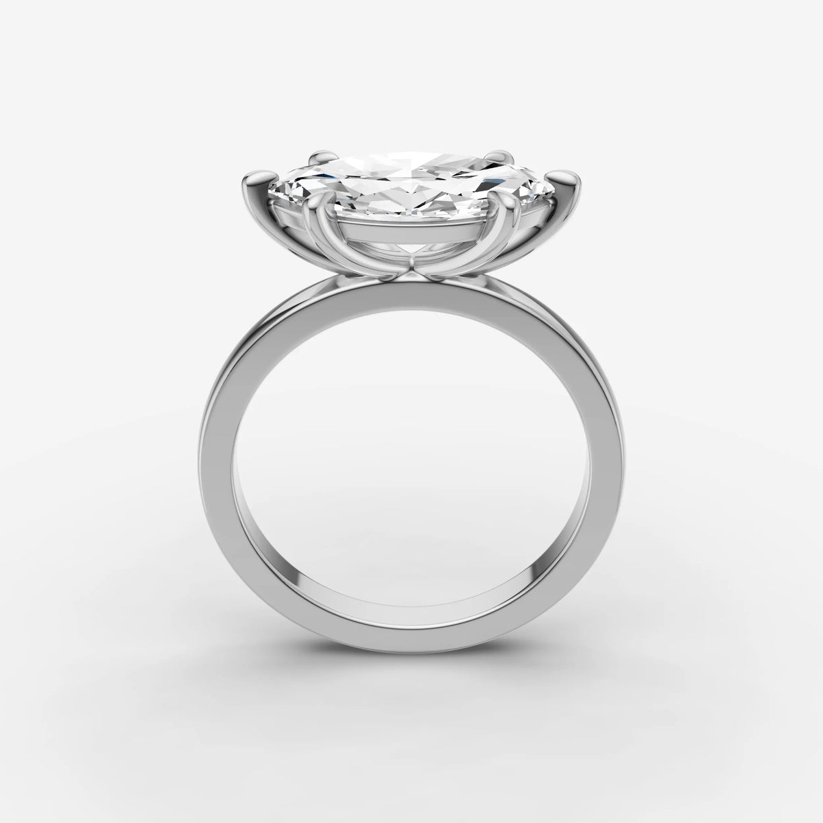 Horizon marquise diamond setting in gold, view 15