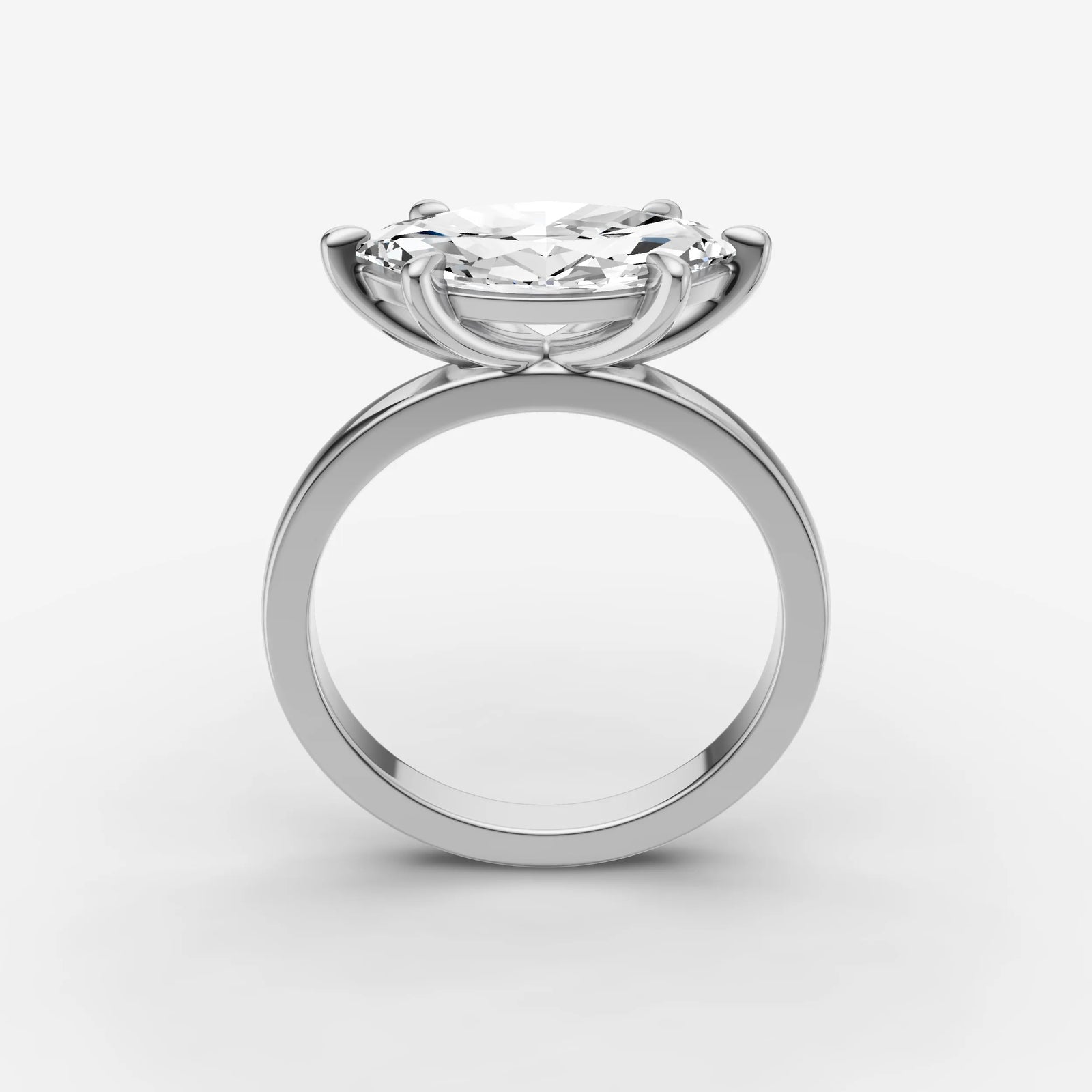 Horizon marquise diamond setting in gold, view 15