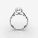 Cathedrale emerald diamond setting in gold, view 15