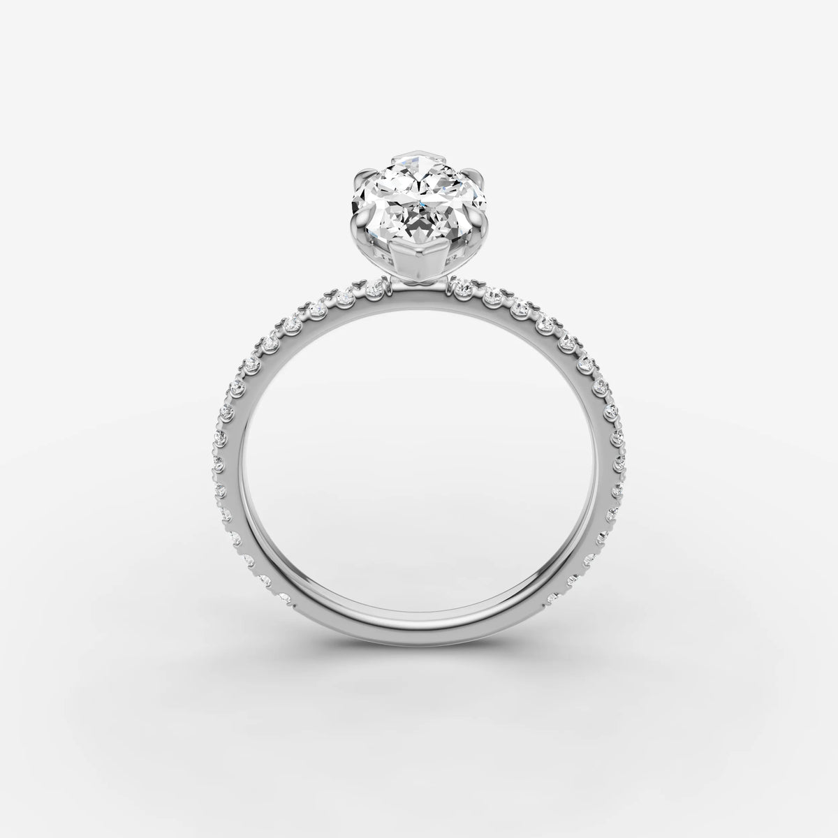 Etoile marquise diamond setting in gold, view 15