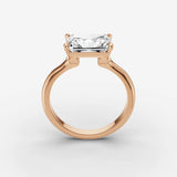Horizon radiant diamond setting in gold, view 9