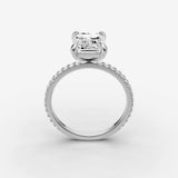 Etoile emerald diamond setting in gold, view 15