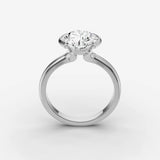 Demi round diamond setting in gold, view 15