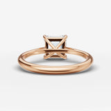 Cathedrale asscher diamond setting in gold, view 12
