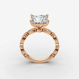 Heritage princess diamond setting in gold, view 9