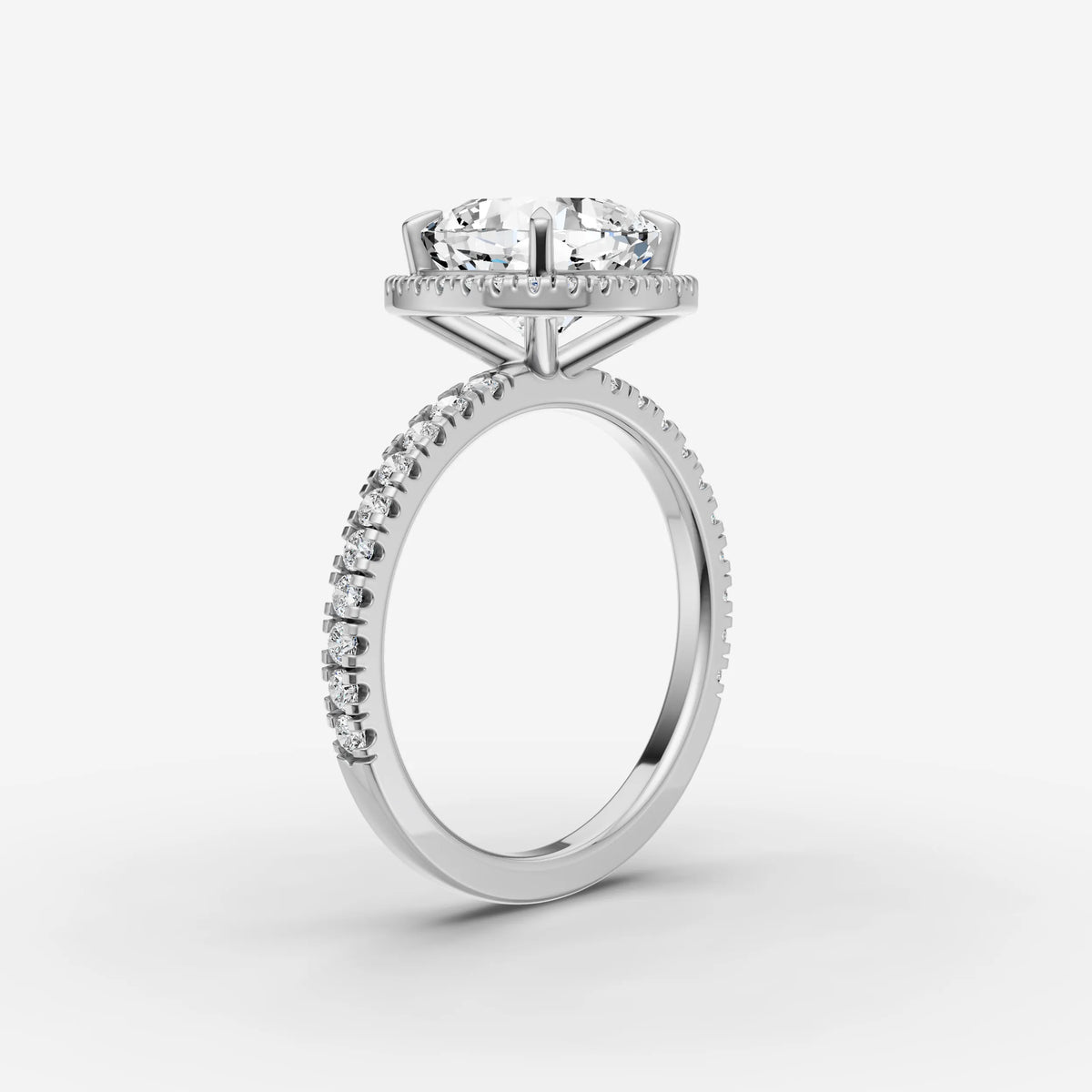 Aurore Etoile cushion diamond setting in gold, view 16