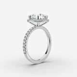 Aurore Etoile cushion diamond setting in gold, view 16