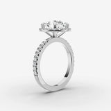 Aurore Etoile round diamond setting in gold, view 16