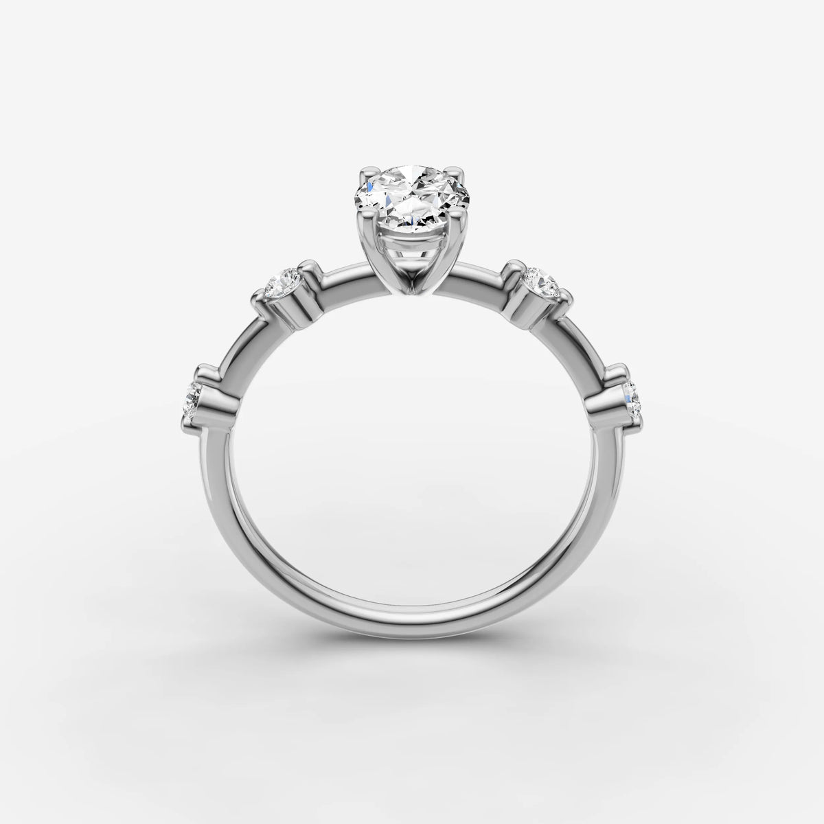 Dainty Pave - Oval