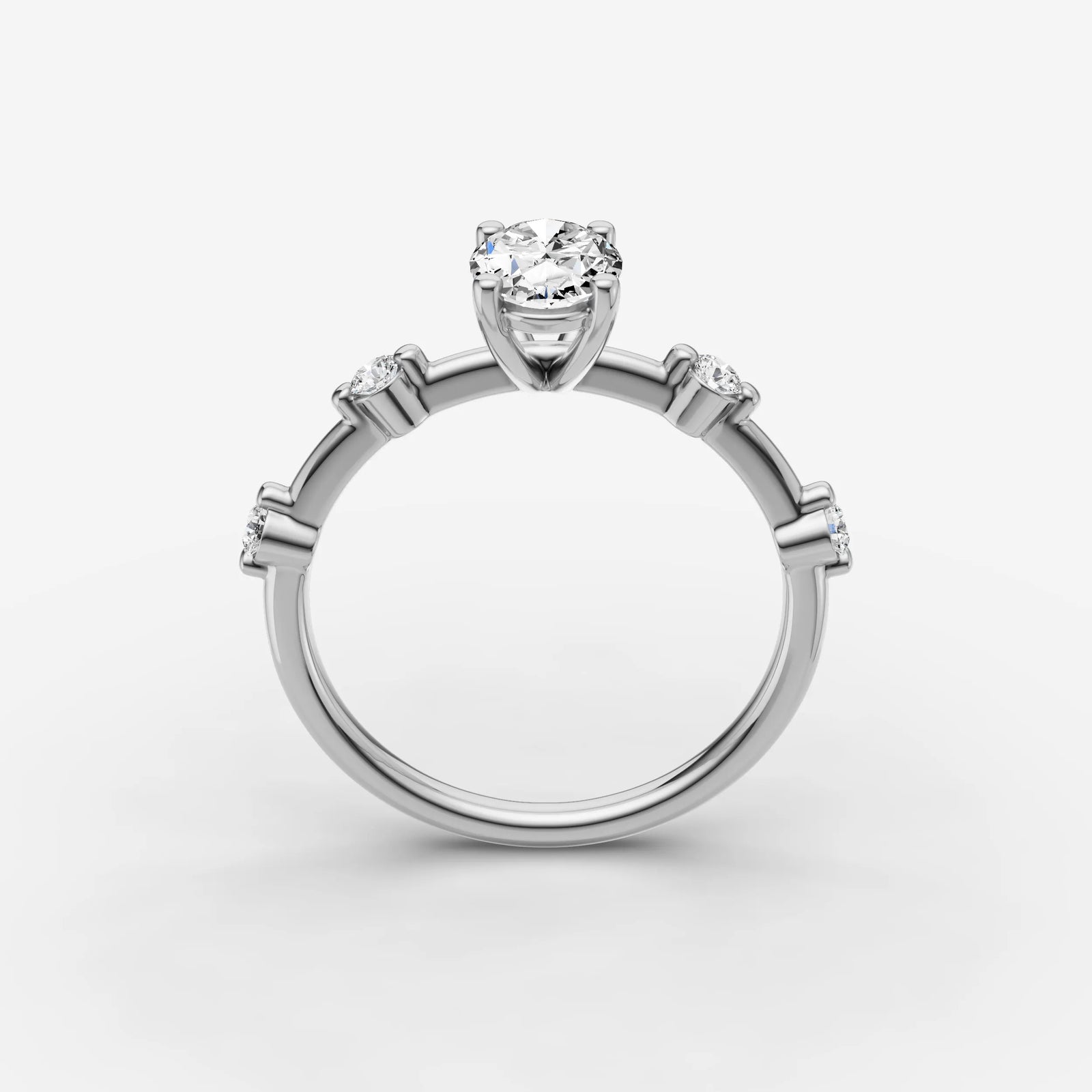Dainty Pave - Oval