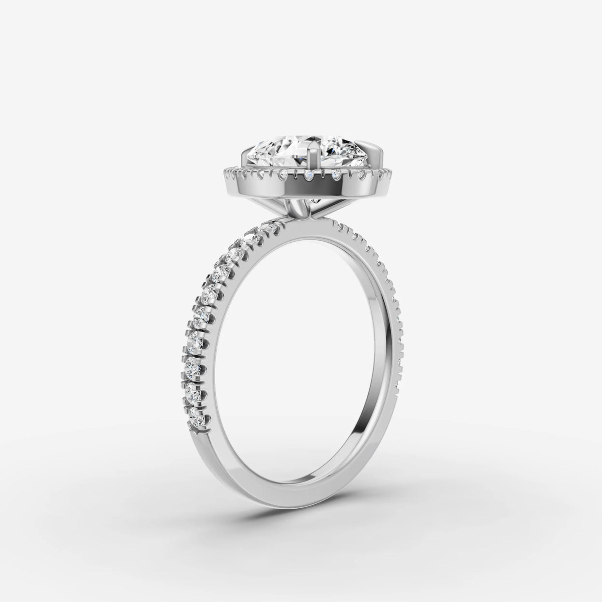 Aurore Etoile pear diamond setting in gold, view 16