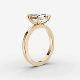 Horizon marquise diamond setting in gold, detail view