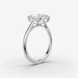 Cathedrale radiant diamond setting in gold, view 16