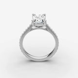 Cathedrale radiant diamond setting in gold, view 15