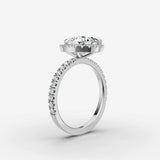 Aurore Etoile pear diamond setting in gold, view 16