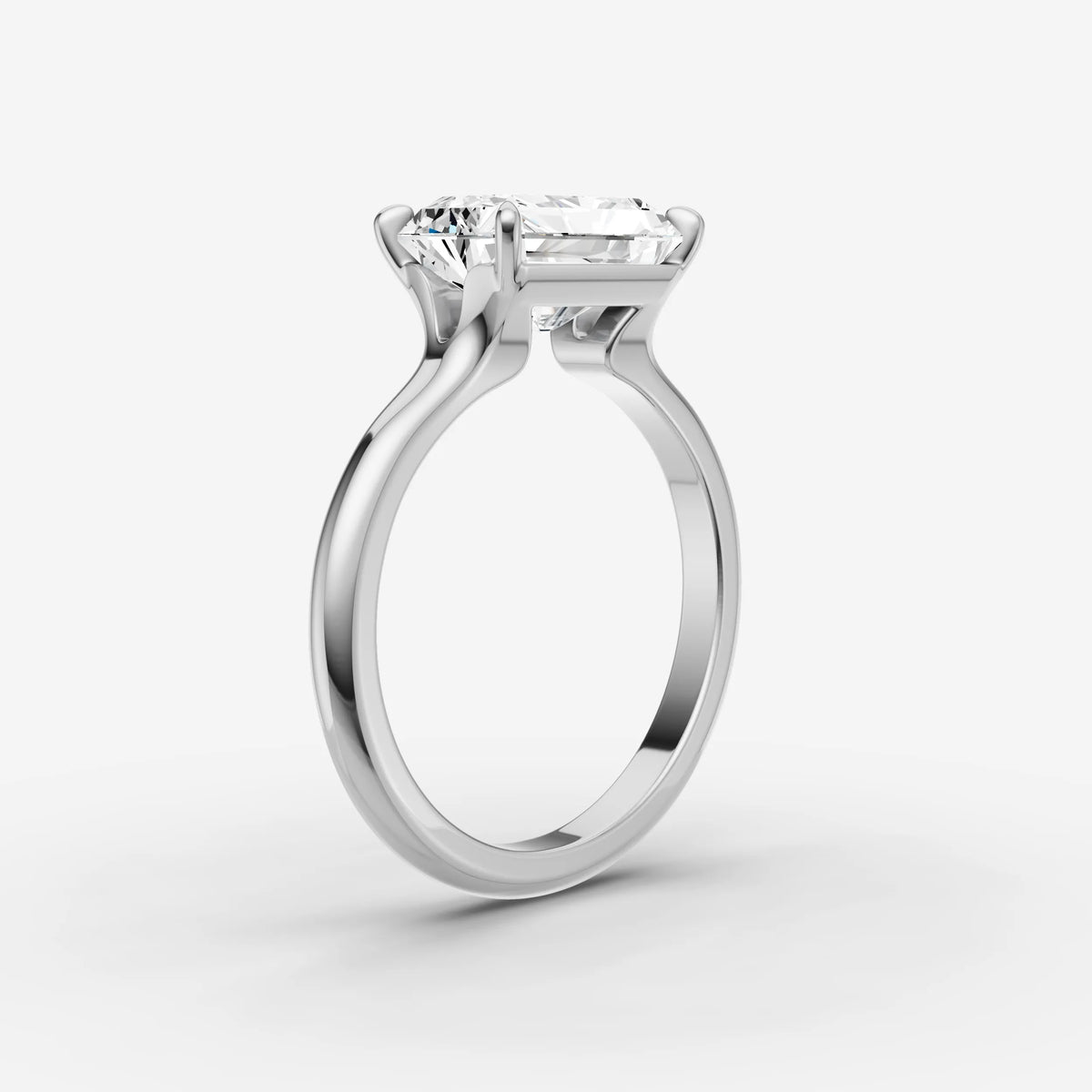 Horizon radiant diamond setting in gold, view 16