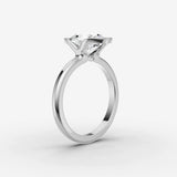 Demi oval diamond setting in gold, view 16