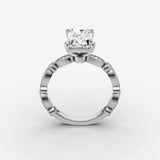 Heritage radiant diamond setting in gold, view 15