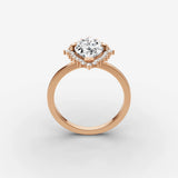 Aurore marquise diamond setting in gold, view 9
