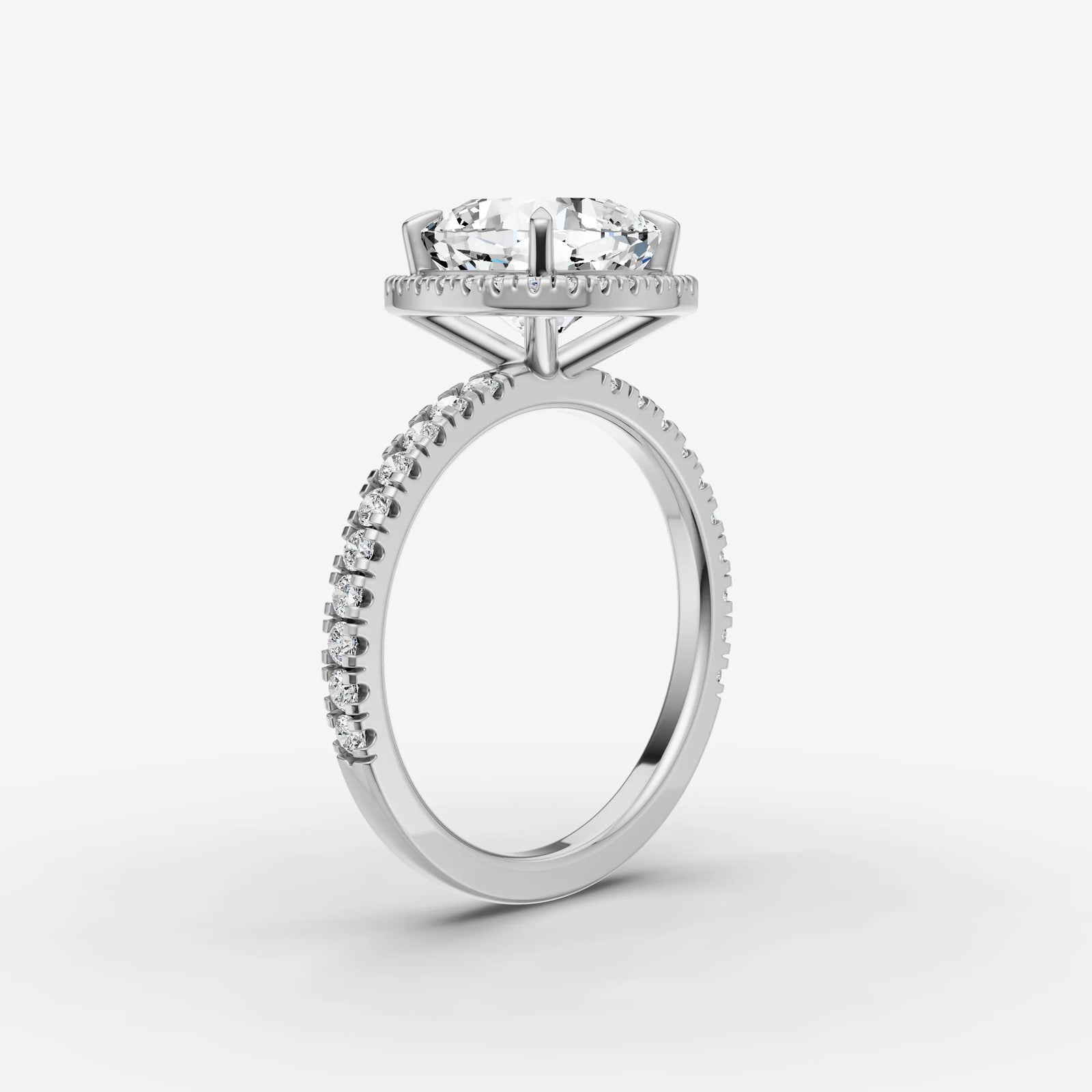 Aurore Etoile cushion diamond setting in gold, view 16