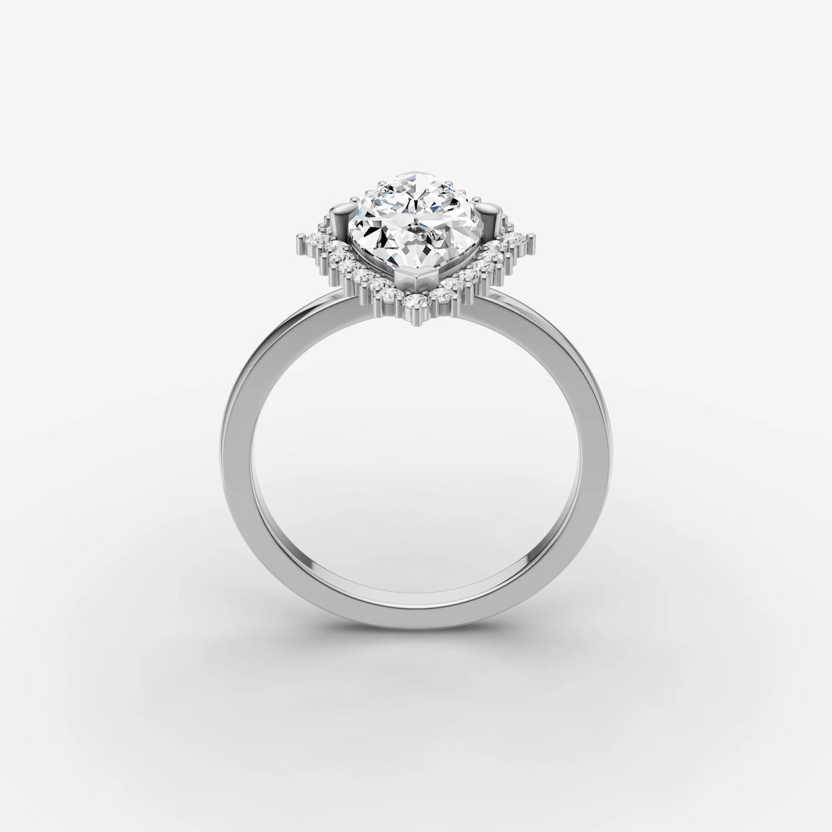 Aurore marquise diamond setting in gold, view 15