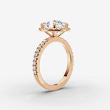 Aurore Etoile round diamond setting in gold, view 10