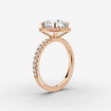 Aurore Etoile cushion diamond setting in gold, view 10