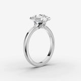 Demi round diamond setting in gold, view 16