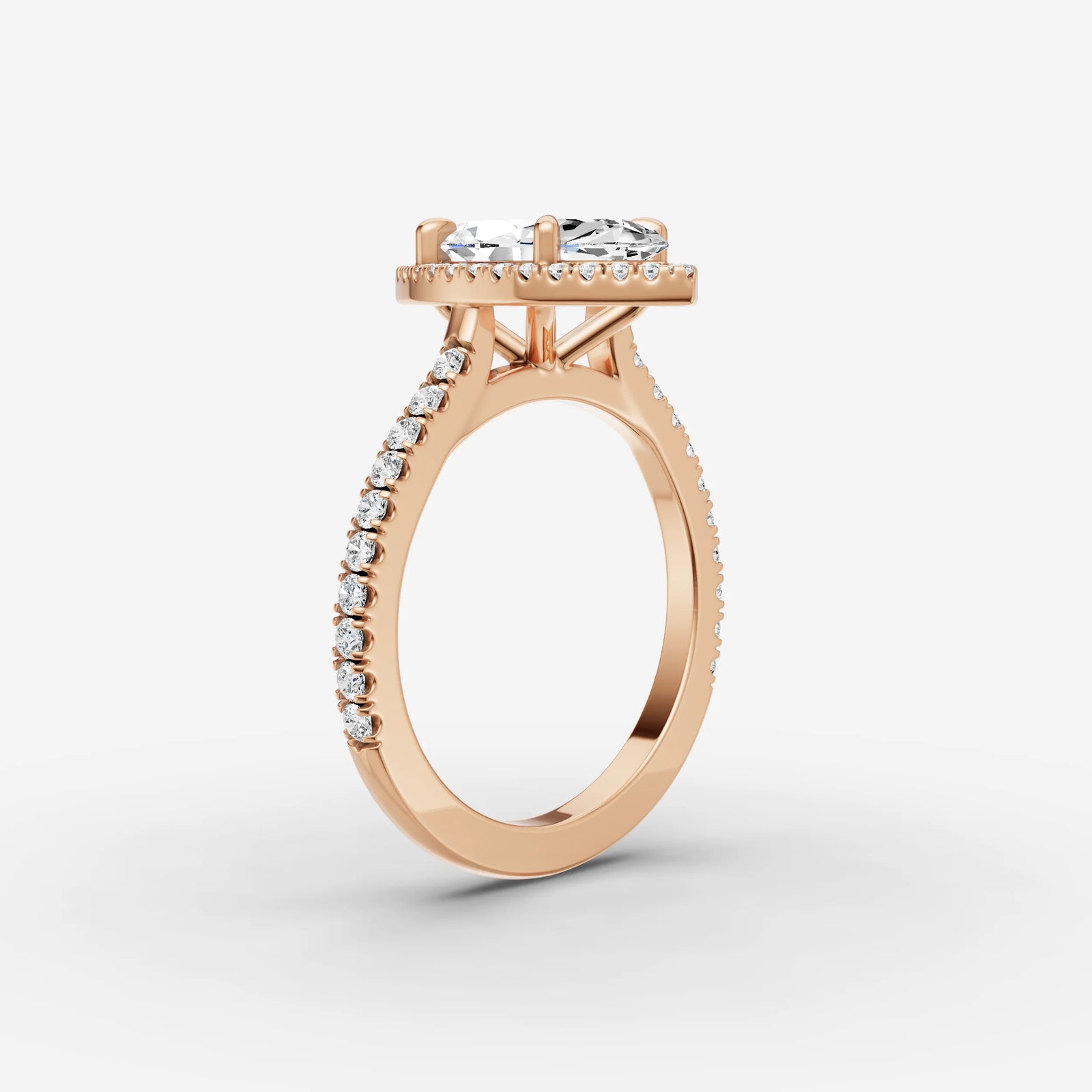 Aurore Etoile marquise diamond setting in gold, view 10