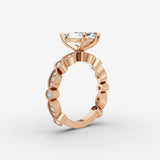 Heritage marquise diamond setting in gold, view 10