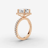 Aurore Etoile emerald diamond setting in gold, view 10