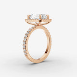 Aurore Etoile radiant diamond setting in gold, view 10
