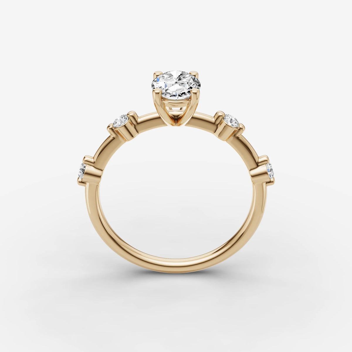 Dainty Pave - Oval
