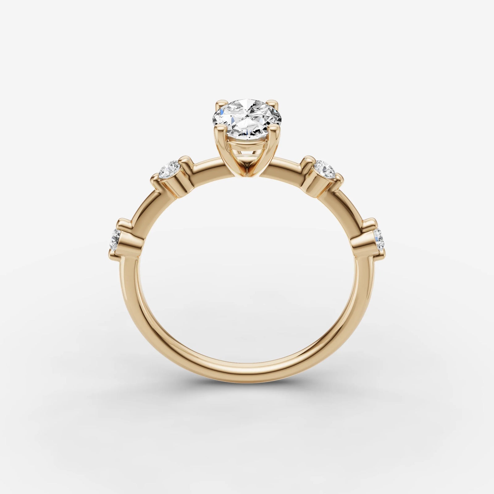 Dainty Pave - Oval