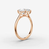 Cathedrale radiant diamond setting in gold, view 10