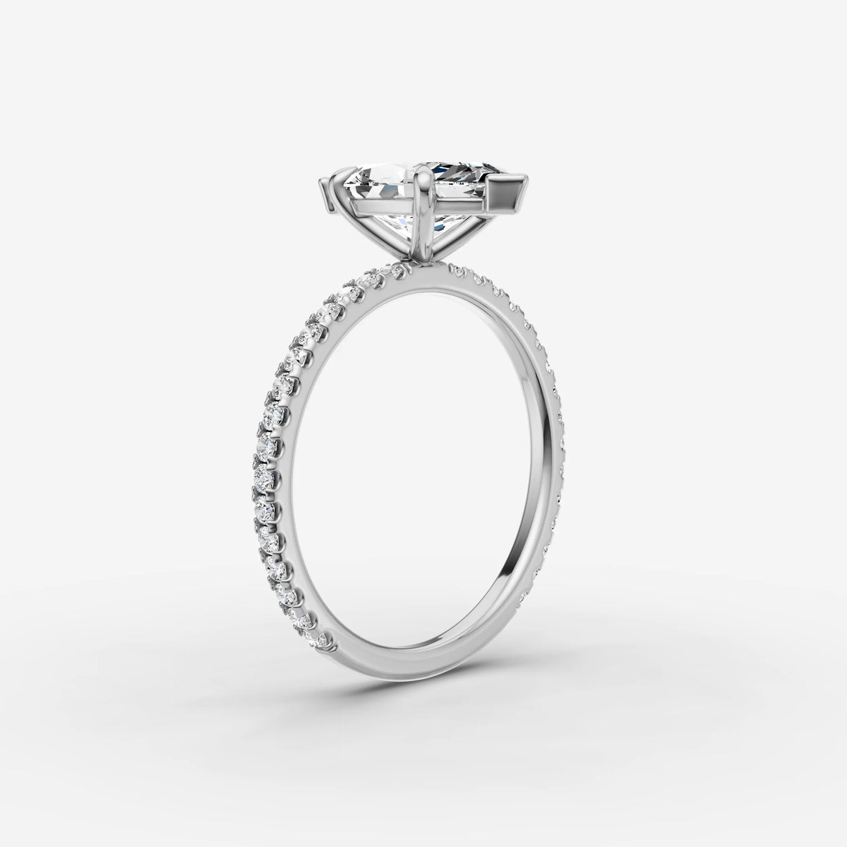 Etoile marquise diamond setting in gold, view 16