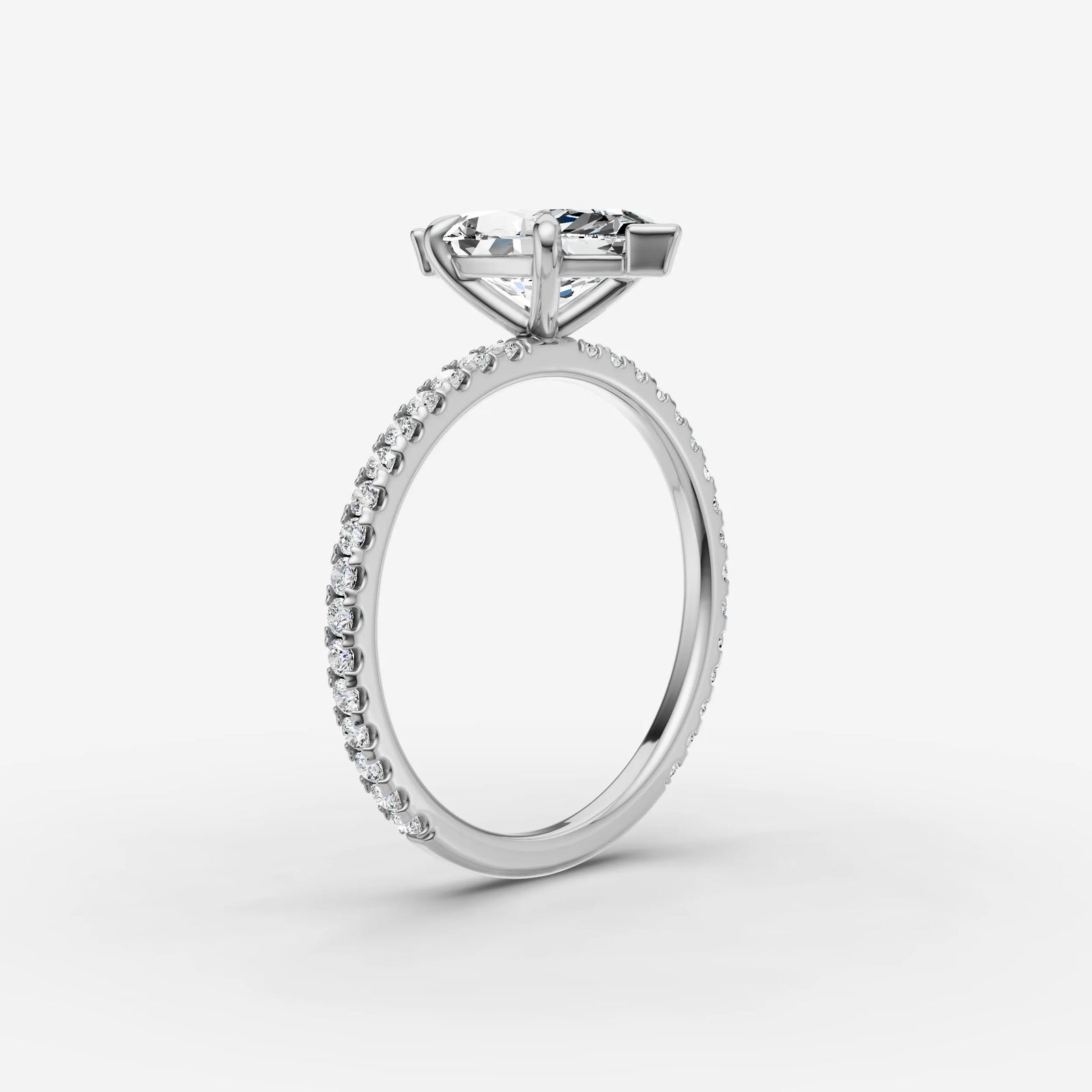 Etoile marquise diamond setting in gold, view 16