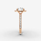 Aurore Etoile round diamond setting in gold, view 11