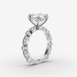 Heritage cushion diamond setting in gold, view 16