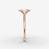 Demi princess diamond setting in gold, view 11