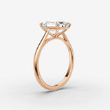Cathedrale emerald diamond setting in gold, view 10