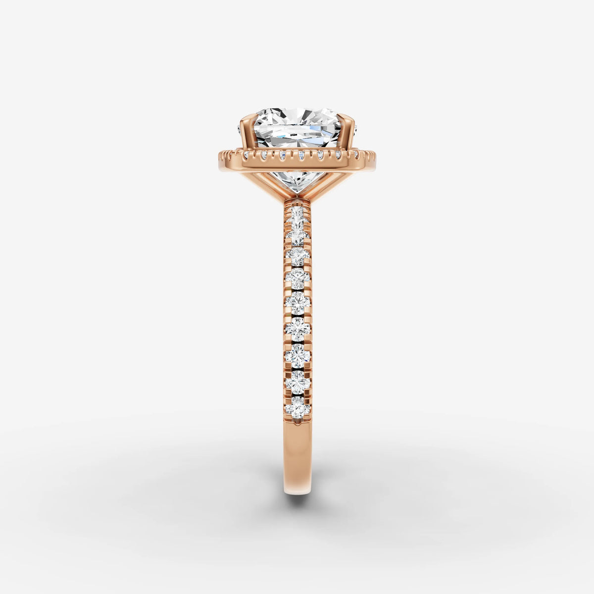 Aurore Etoile cushion diamond setting in gold, view 11