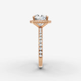Aurore Etoile cushion diamond setting in gold, view 11