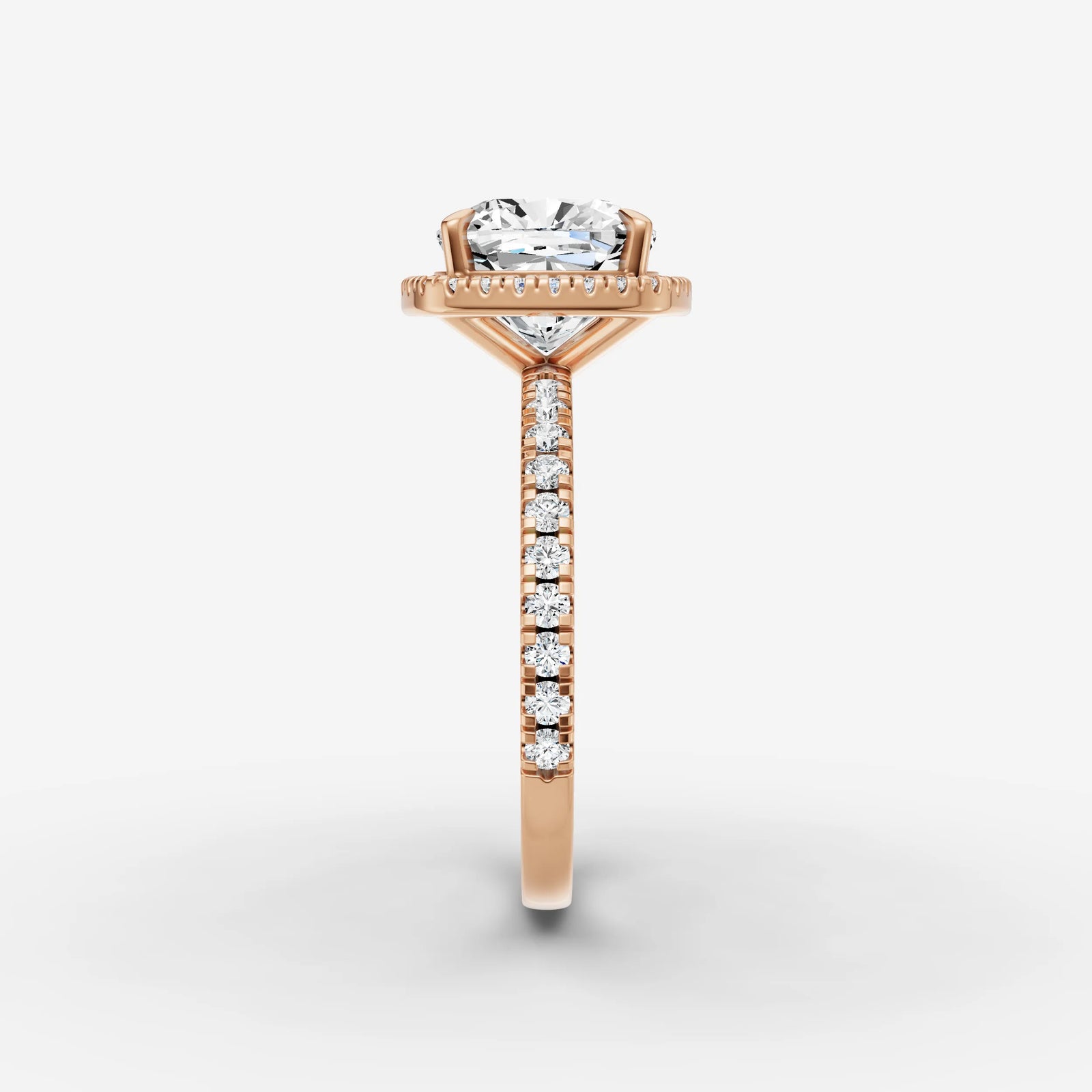 Aurore Etoile cushion diamond setting in gold, view 11
