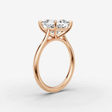 Cathedrale princess diamond setting in gold, view 10