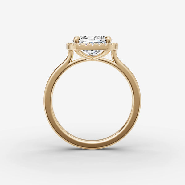 Aurore Cushion ring setting, view 2