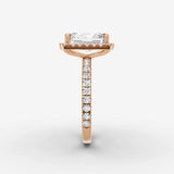 Aurore Etoile radiant diamond setting in gold, view 11